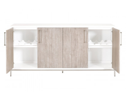 Essentials - Traditions Nouveau Media Sideboard in Natural Gray