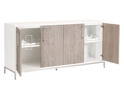 Essentials - Traditions Nouveau Media Sideboard in Natural Gray