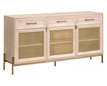 Essentials - Traditions Dwell Media Sideboard in Light Honey Oak