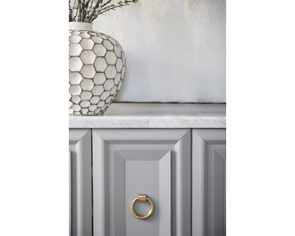 Essentials Traditions Azure Carrera Media Sideboard - Dove Gray