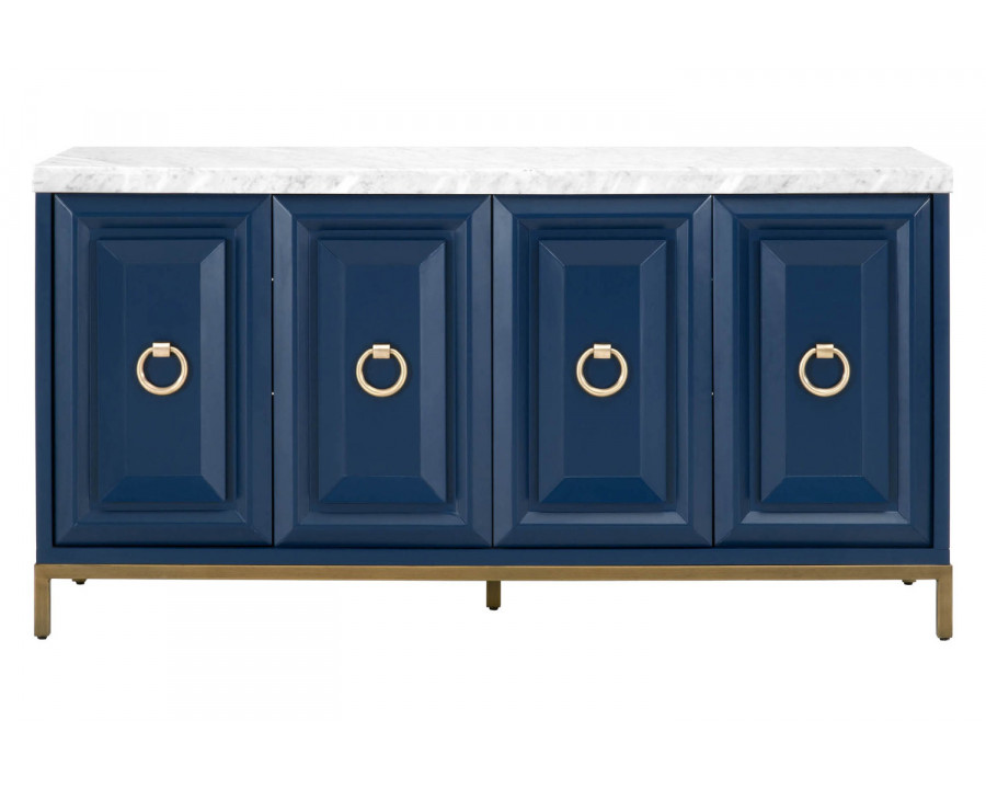 Essentials Traditions Azure Carrera Media Sideboard - Navy Blue