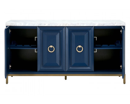 Essentials Traditions Azure Carrera Media Sideboard - Navy Blue