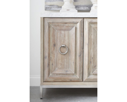 Essentials Traditions Azure Carrera Media Sideboard - Natural Gray