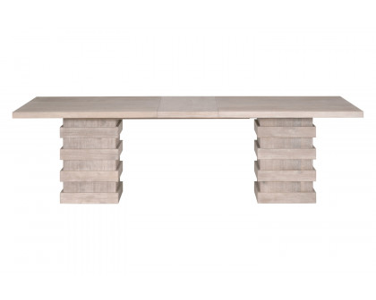 Essentials - Traditions Plaza Extension Dining Table in Natural Gray