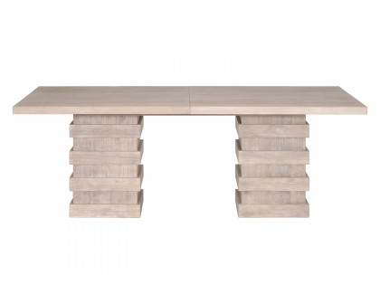 Essentials - Traditions Plaza Extension Dining Table in Natural Gray