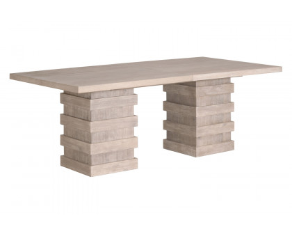 Essentials - Traditions Plaza Extension Dining Table in Natural Gray