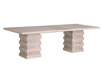 Essentials - Traditions Plaza Extension Dining Table in Natural Gray