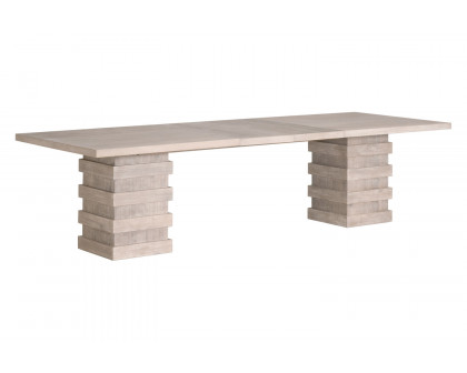 Essentials - Traditions Plaza Extension Dining Table in Natural Gray