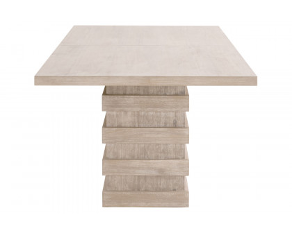 Essentials - Traditions Plaza Extension Dining Table in Natural Gray