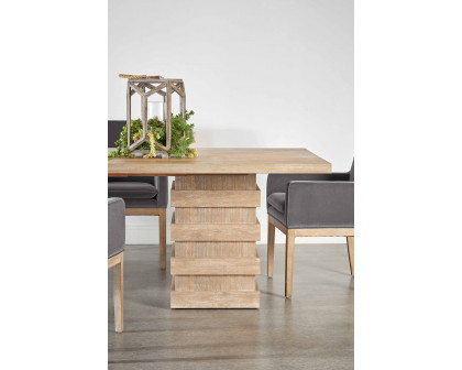 Essentials - Traditions Plaza Extension Dining Table in Natural Gray