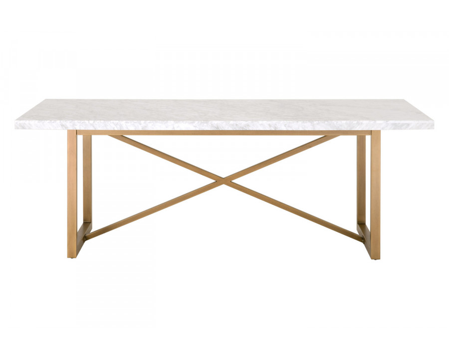 Essentials - Traditions Carrera Dining Table in Brushed Gold