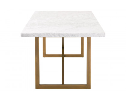 Essentials - Traditions Carrera Dining Table in Brushed Gold