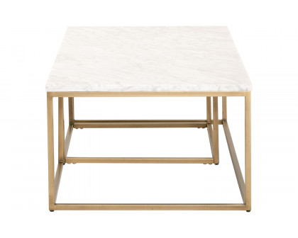 Essentials - Traditions Carrera Nesting Coffee Table in Brushed Gold