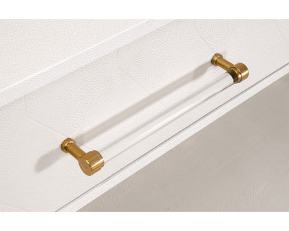 Essentials - Traditions Sonia Shagreen Console Table in Pearl Shagreen