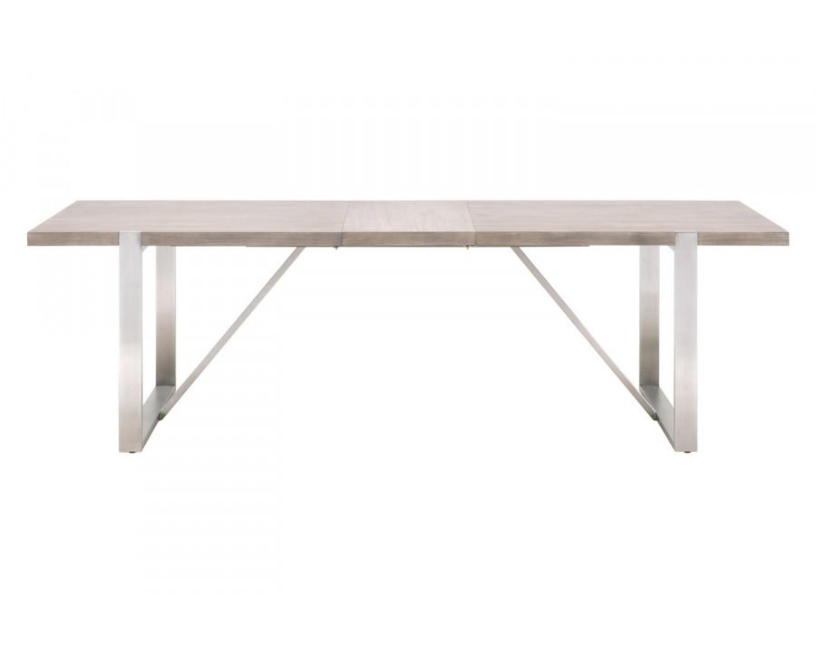 Essentials - Traditions Gage Extension Dining Table in Natural Gray