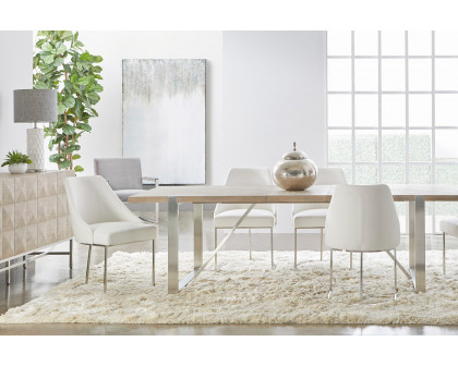 Essentials - Traditions Gage Extension Dining Table in Natural Gray