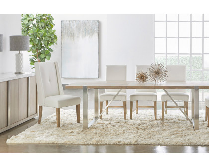 Essentials - Traditions Gage Extension Dining Table in Natural Gray