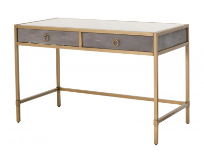 Essentials Traditions Strand Shagreen Desk - Gray