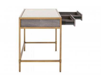 Essentials Traditions Strand Shagreen Desk - Gray