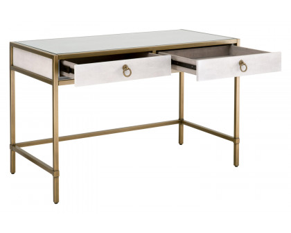 Essentials Traditions Strand Shagreen Desk - Pearl Shagreen