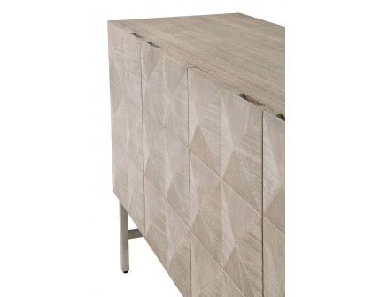 Essentials - Traditions Atlas Media Sideboard in Natural Gray