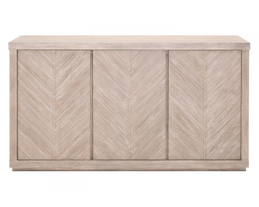 Essentials - Traditions Adler Media Sideboard in Natural Gray