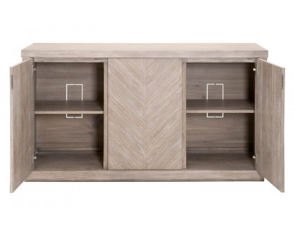 Essentials - Traditions Adler Media Sideboard in Natural Gray