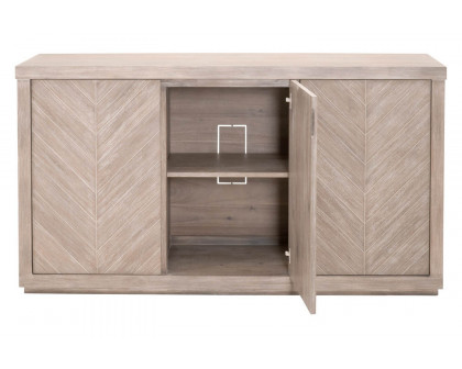 Essentials - Traditions Adler Media Sideboard in Natural Gray