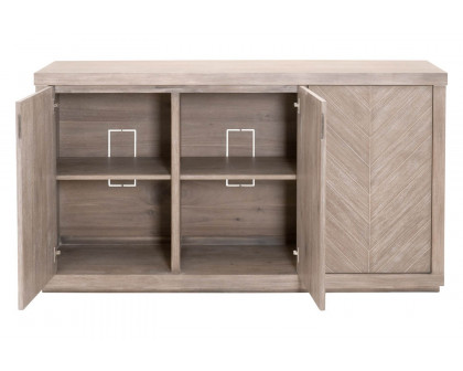 Essentials - Traditions Adler Media Sideboard in Natural Gray