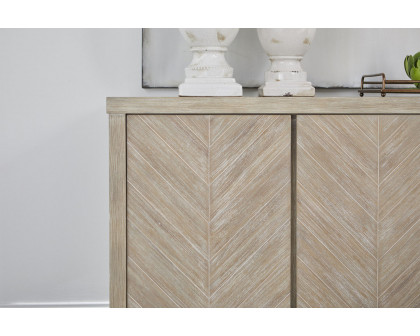 Essentials - Traditions Adler Media Sideboard in Natural Gray