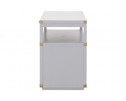 Essentials Traditions Bradley 2-Drawer Nightstand - Dove Gray