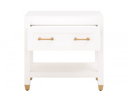 Essentials Traditions Stella 1-Drawer Nightstand - Matte White