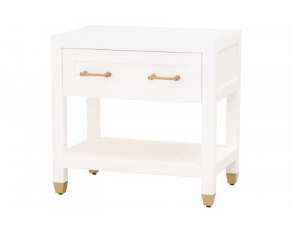 Essentials Traditions Stella 1-Drawer Nightstand - Matte White