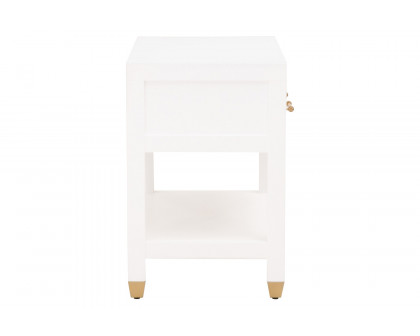 Essentials Traditions Stella 1-Drawer Nightstand - Matte White