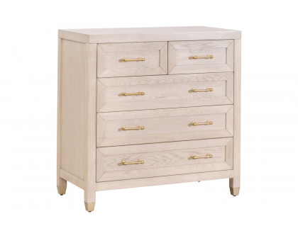 Essentials Stella 5-Drawer High Chest - Light Honey Oak