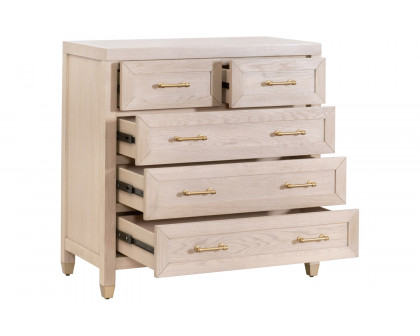 Essentials Stella 5-Drawer High Chest - Light Honey Oak