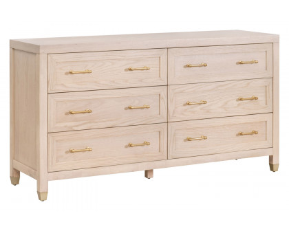 Essentials Traditions Stella 6-Drawer Double Dresser - Light Honey Oak