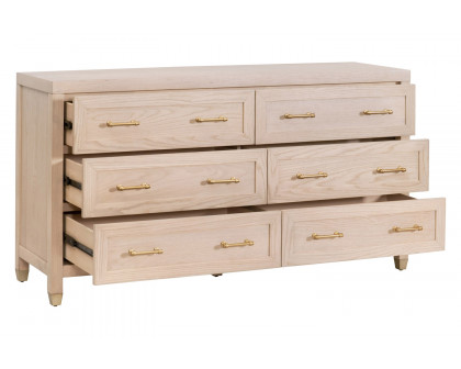 Essentials Traditions Stella 6-Drawer Double Dresser - Light Honey Oak