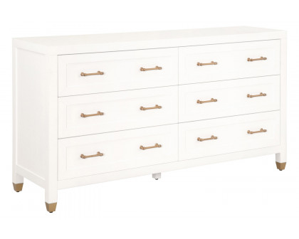 Essentials Traditions Stella 6-Drawer Double Dresser - Matte White