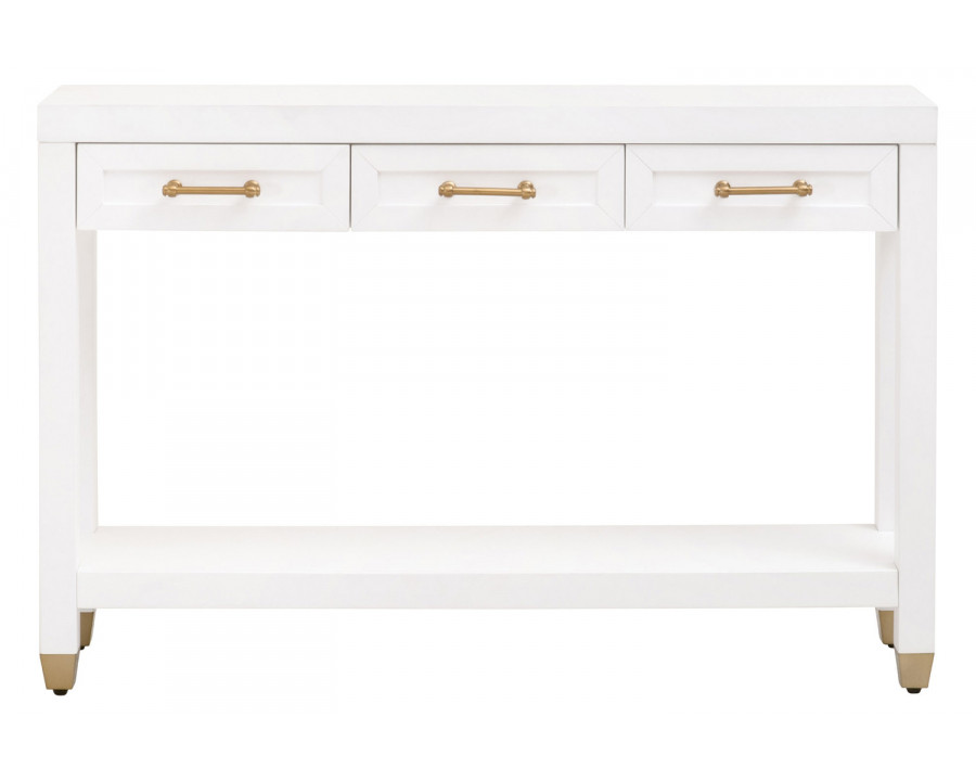 Essentials Traditions Stella Narrow Console Table - Matte White