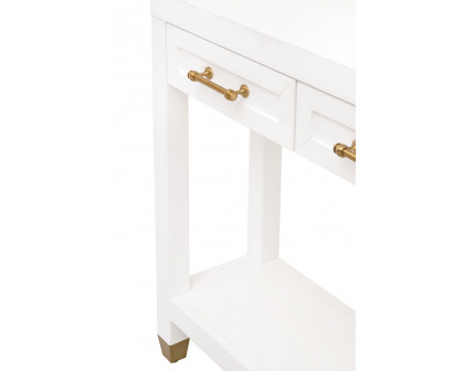 Essentials Traditions Stella Narrow Console Table - Matte White