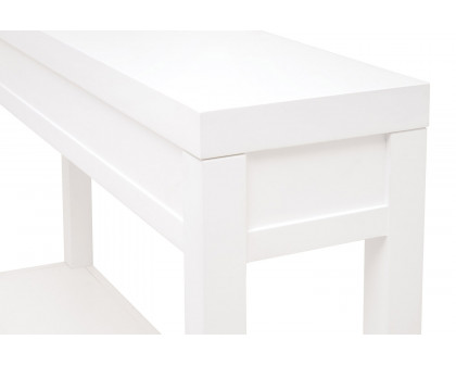 Essentials Traditions Stella Narrow Console Table - Matte White