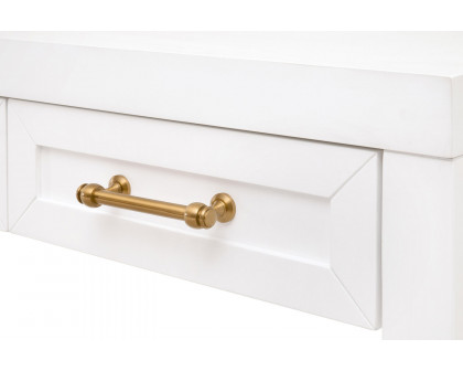 Essentials Traditions Stella Narrow Console Table - Matte White