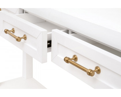 Essentials Traditions Stella Narrow Console Table - Matte White