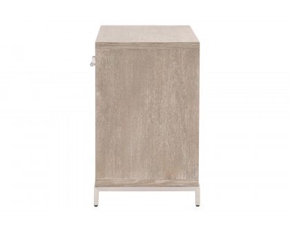 Essentials - Traditions Wrenn 1-Drawer Nightstand in Natural Gray