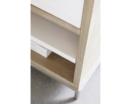 Essentials - Traditions Wrenn 1-Drawer Nightstand in Natural Gray