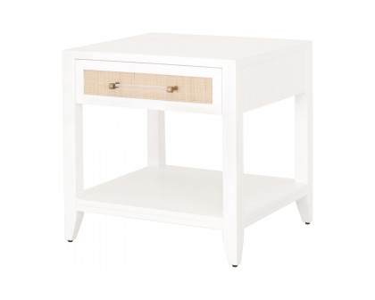 Essentials Traditions Holland 1-Drawer Side Table - Matte White