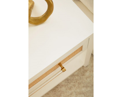 Essentials Traditions Holland 1-Drawer Side Table - Matte White