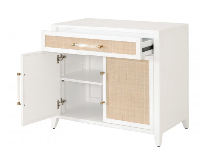 Essentials Holland Media Chest - Matte White