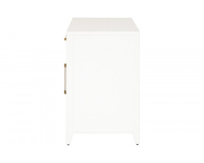 Essentials Holland Media Chest - Matte White